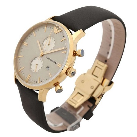 Đồng hồ dây da Emporio Armani mẫu mới